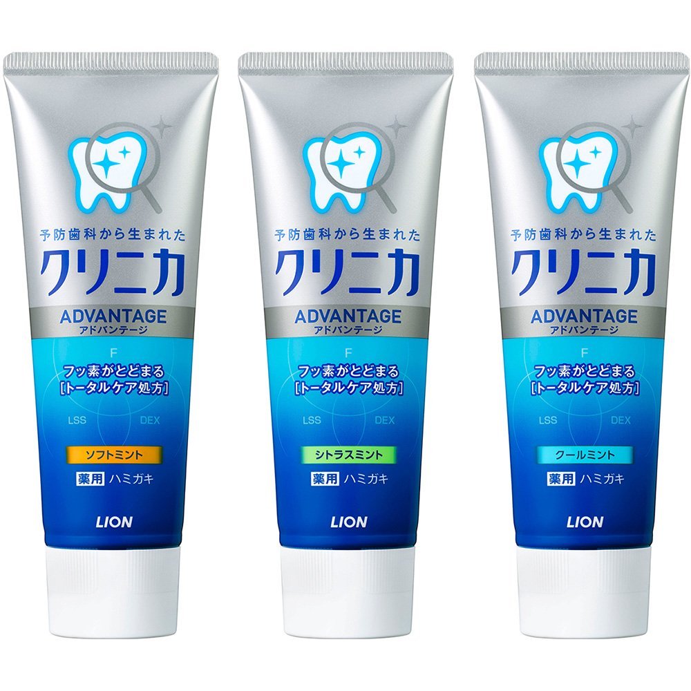 Teeth Whitening In Japan - 3PCS Japan Lion Clinica Mint Toothpaste