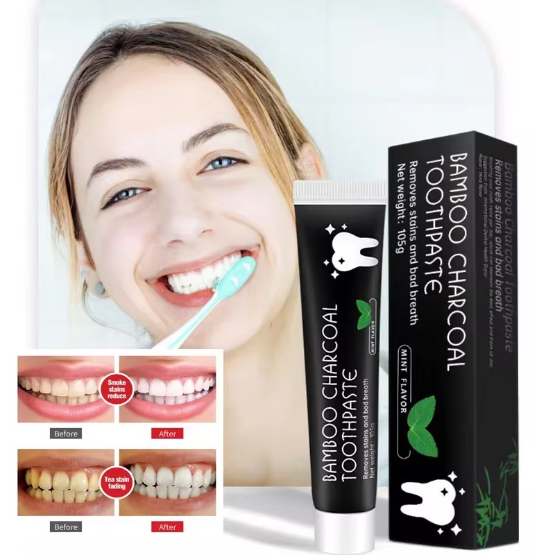 Teeth Whitening Charcoal - Whitening Toothpaste Bamboo Charcoal Toothpaste Adsorbs
