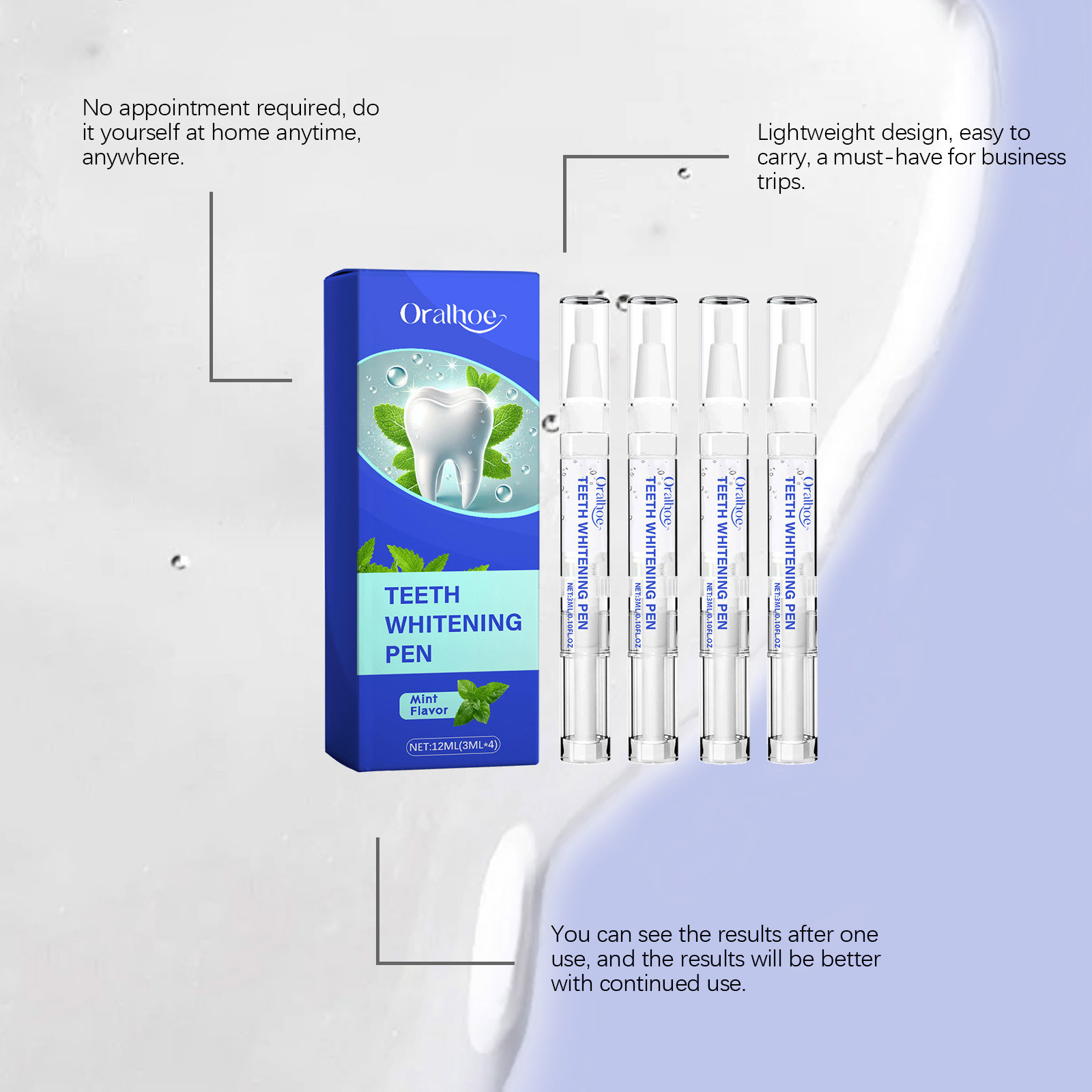 ORALHOE Portable Teeth Whiteni - Whitening Pen Bleach recension och pris