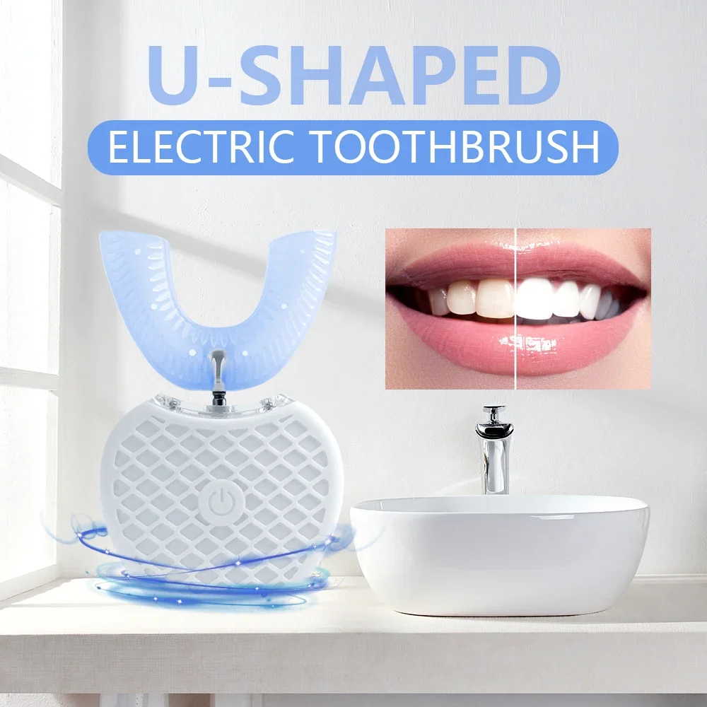 Ultrasonic Electric Toothbrush - Teeth Whitening With Blue Light recension och pris