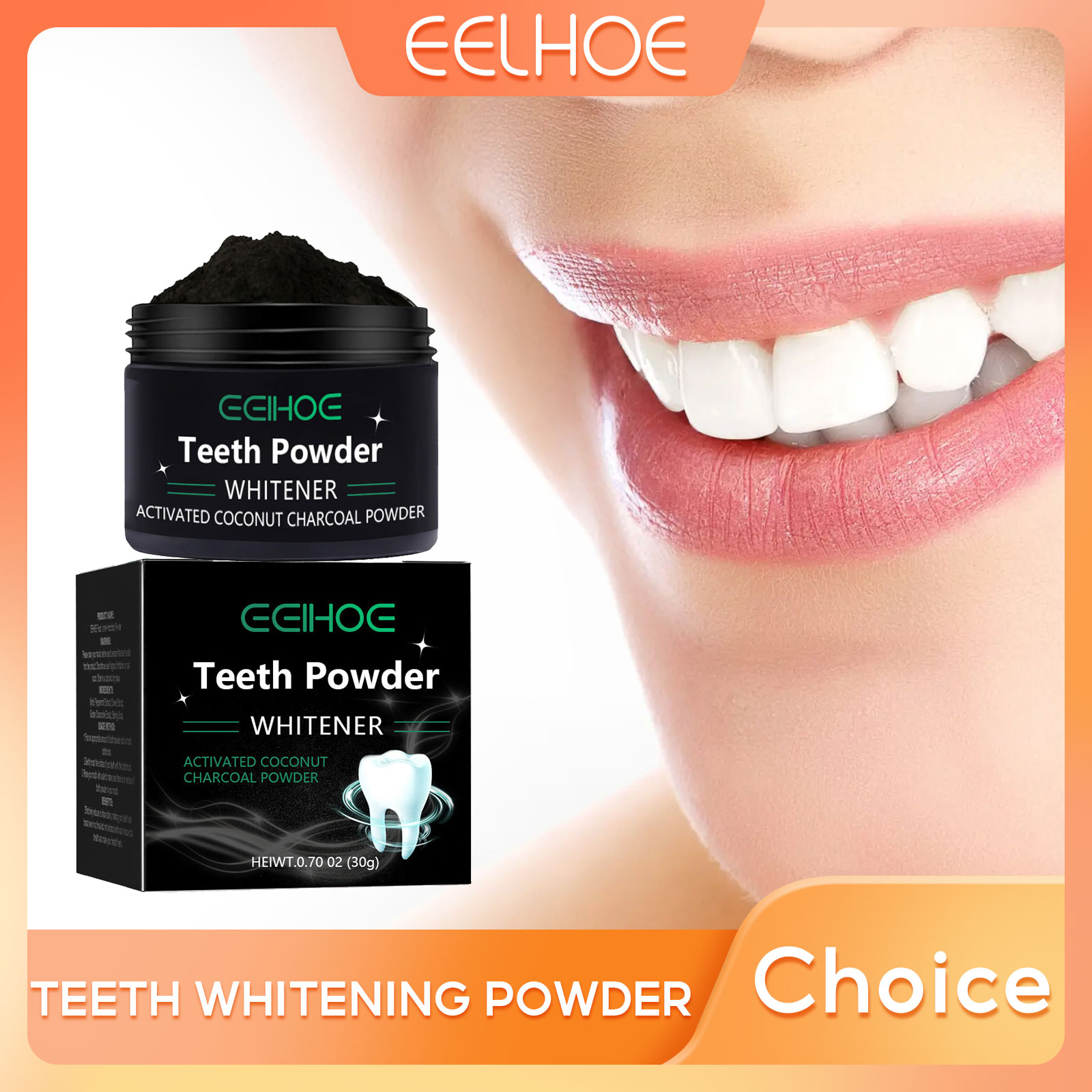 EELHOE Charcoal Powder for Tee - Teeth Whitening Charcoal recension och pris