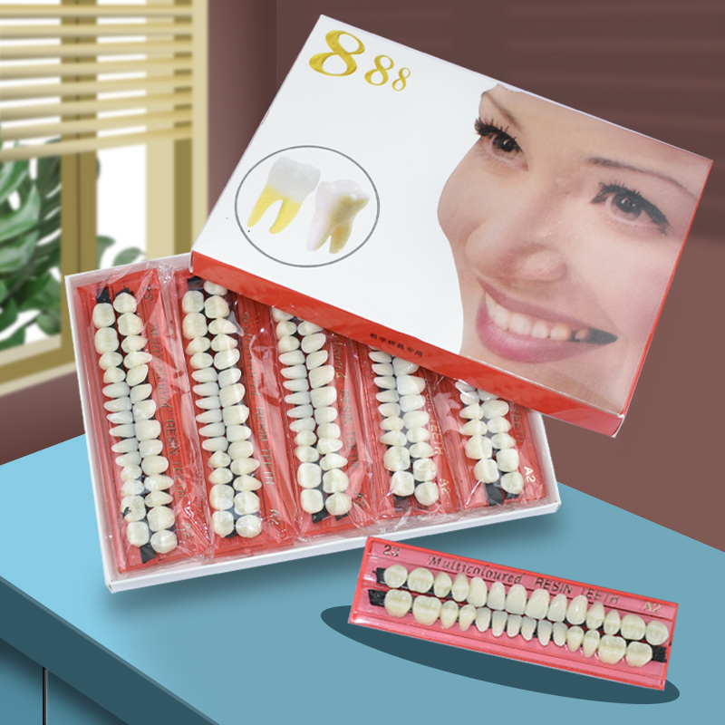 28 Teeth Dental Resin Denture  - Teeth Whitening Shade Guide recension och pris