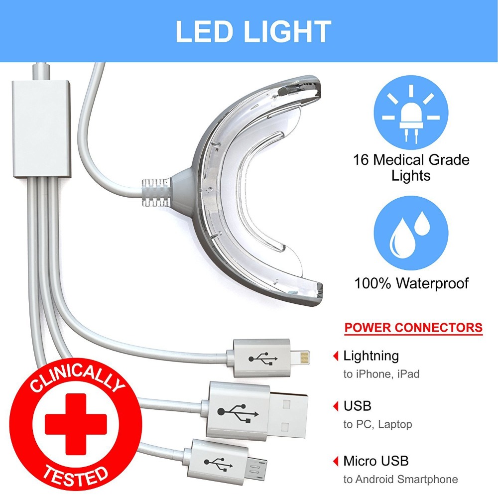 3 In1 Teeth Whitening Lamp 16  - Teeth Whitening With Blue Light recension och pris