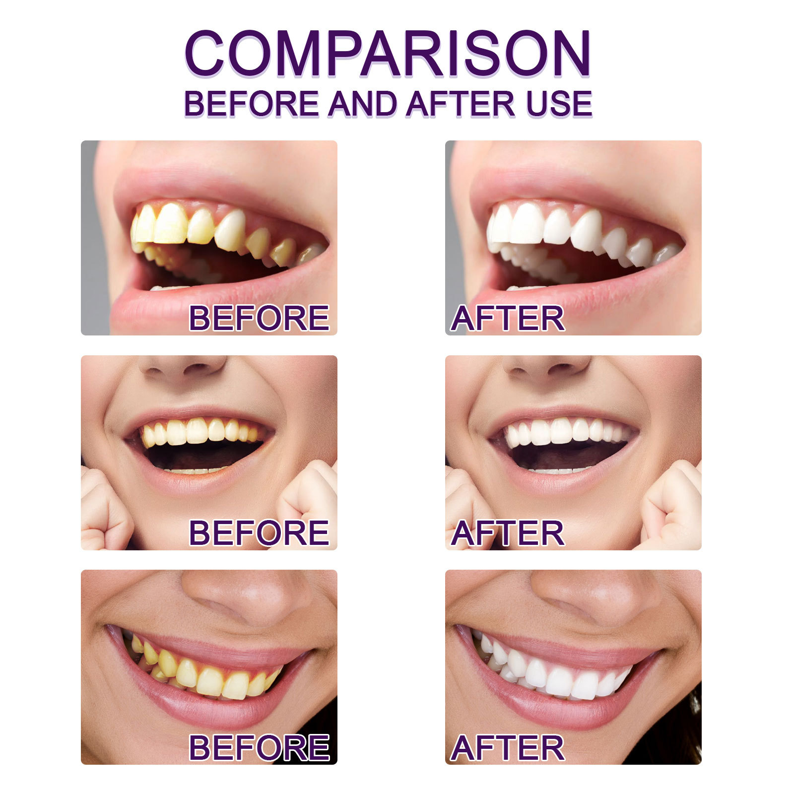 Purple Teeth Whtening Toothpas - Whitening Pen Bleach recension och pris
