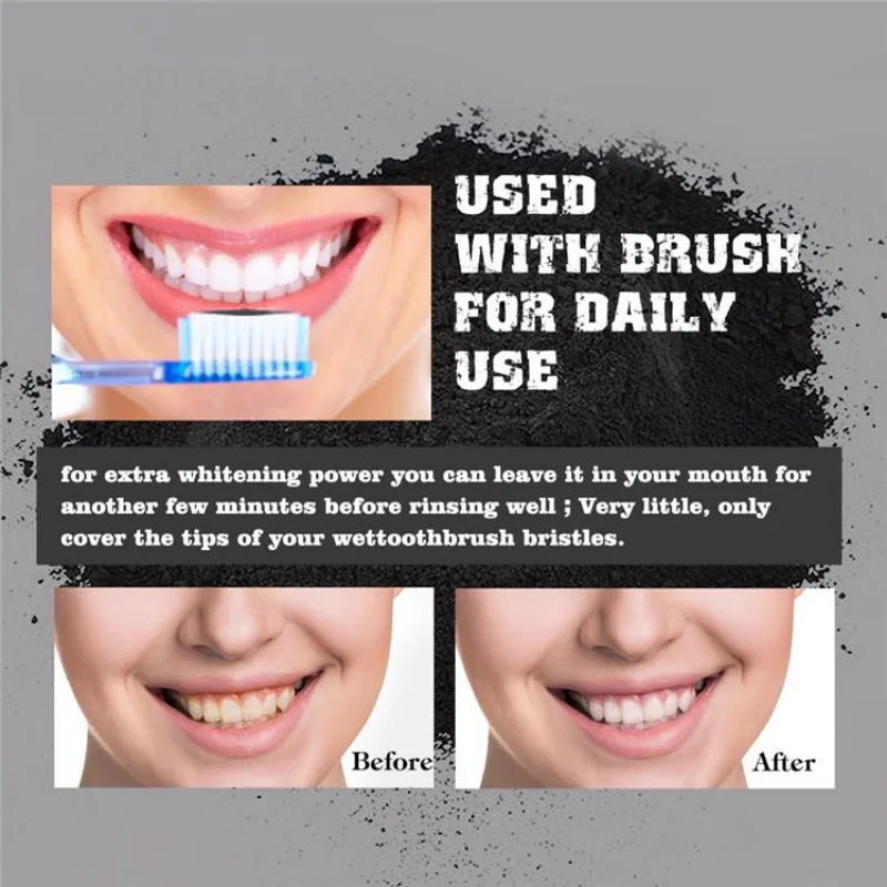 Food Grade Teeth Powder Charco - Teeth Whitening Charcoal recension och pris