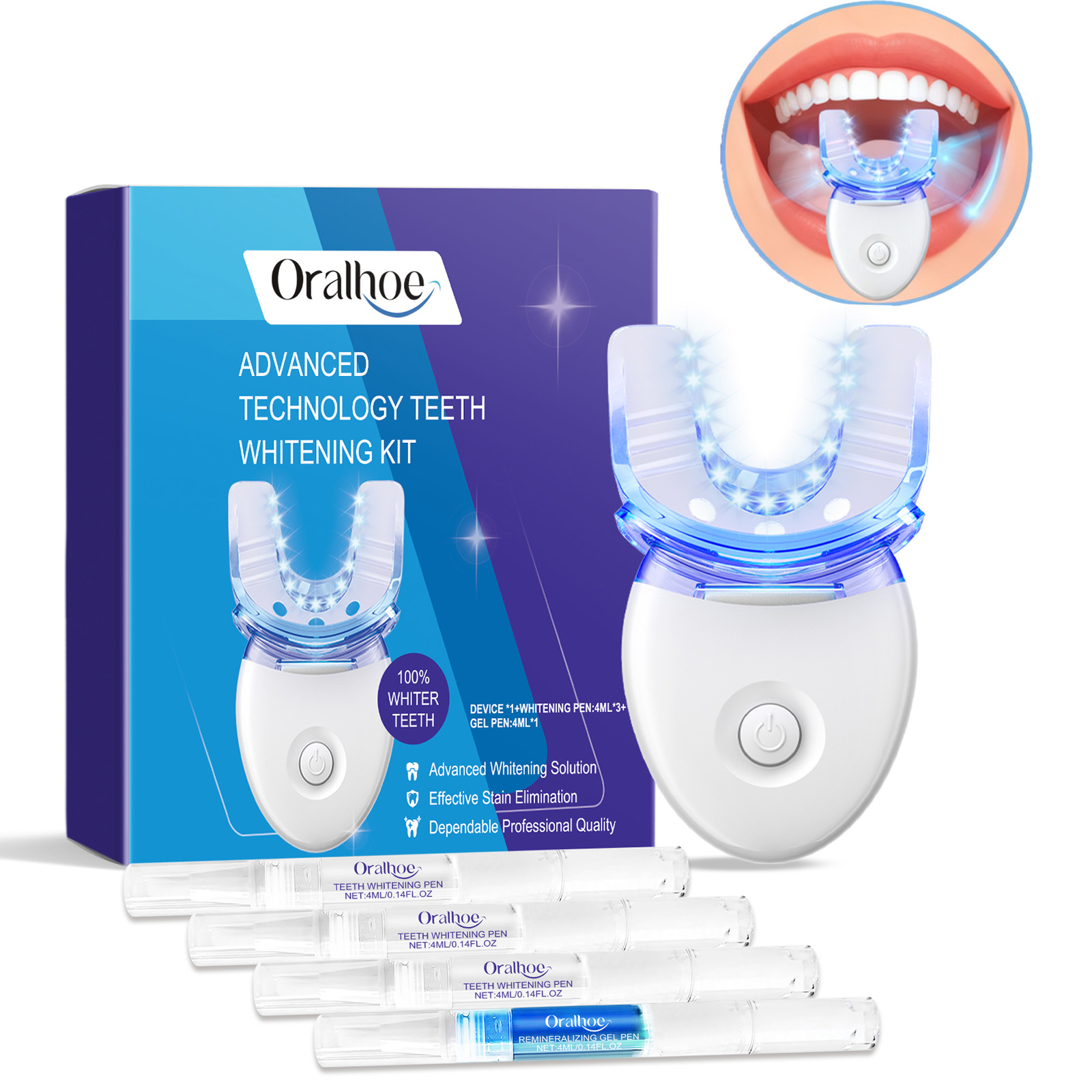 Professional Teeth Whitening L - Teeth Whitening With Blue Light recension och pris