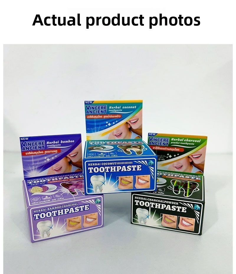 Natural Thai VINCERE Tooth Pow - Teeth Whitening Charcoal recension och pris