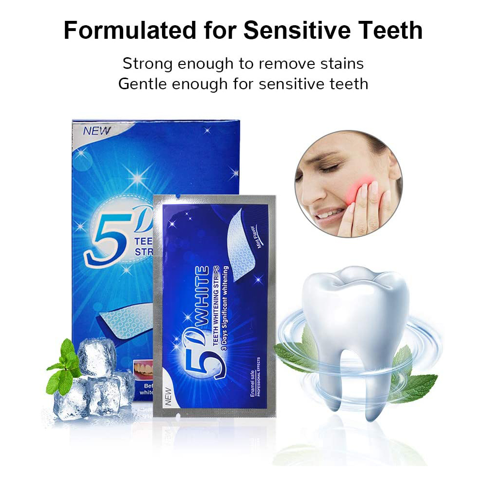 5D White Teeth Whitening Strip - Teeth Whitening Charcoal recension och pris